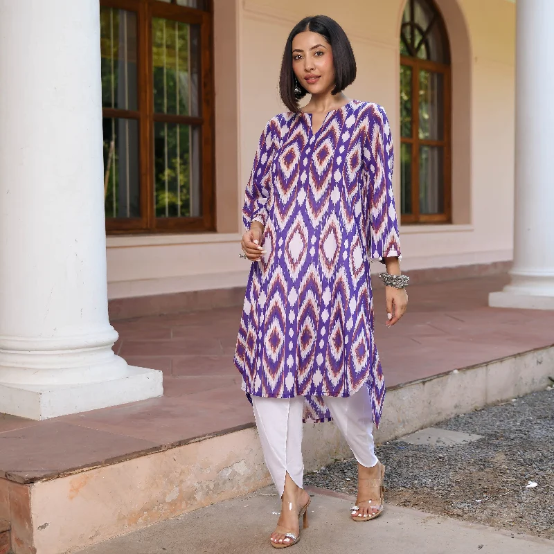 Ikkat Illusions Kurta Set