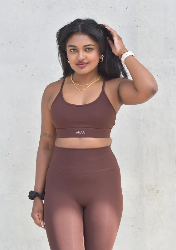 Essentials Sports Bra - Chocolate