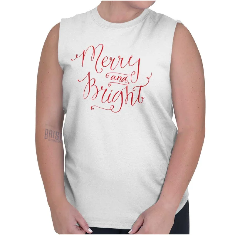 Merry And Bright Sleeveless T-Shirt