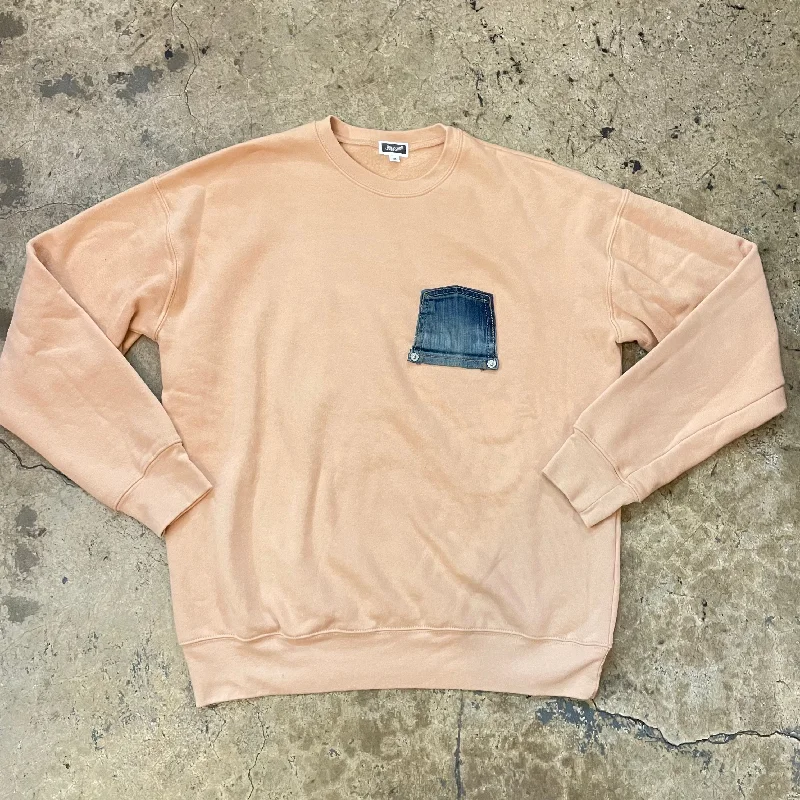 Yokishop - Upside Down Denim Pocket Camel Crew