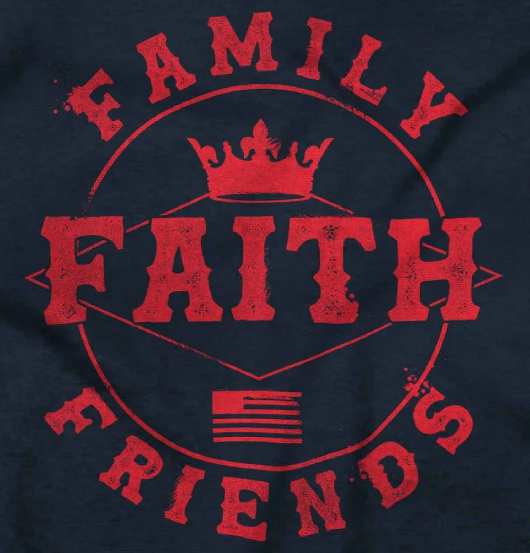 Faith Family Friends Crop Top Sleeveless T Shirt