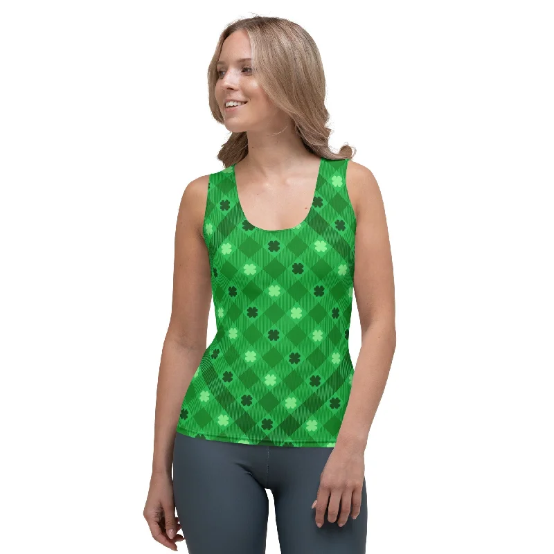 St. Patrick's Day Plaid Tank Top