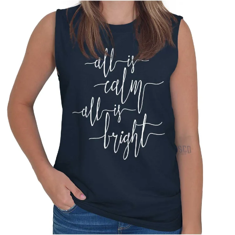 All Is Bright Sleeveless T-Shirt