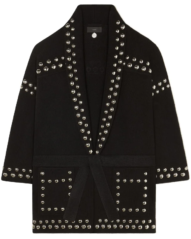 Black Love and Studs Cardigan