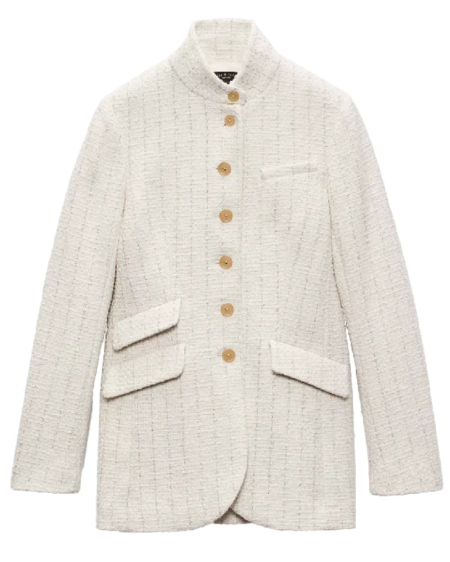 Ivory Slade Tweed Blazer