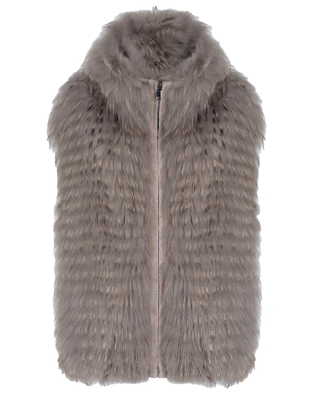 Sand Walter Reversible Silver Fox Vest