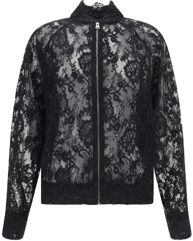 Black Giacca Modello Bomber Jacket