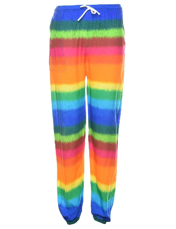 Striped Rainbow Trousers - W22 L29