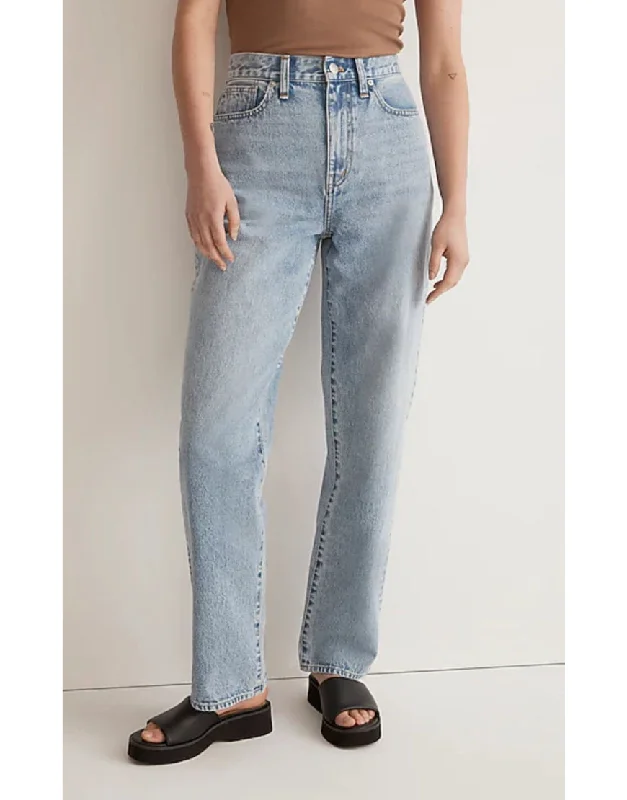 Baggy Straight Jeans in Light Blue