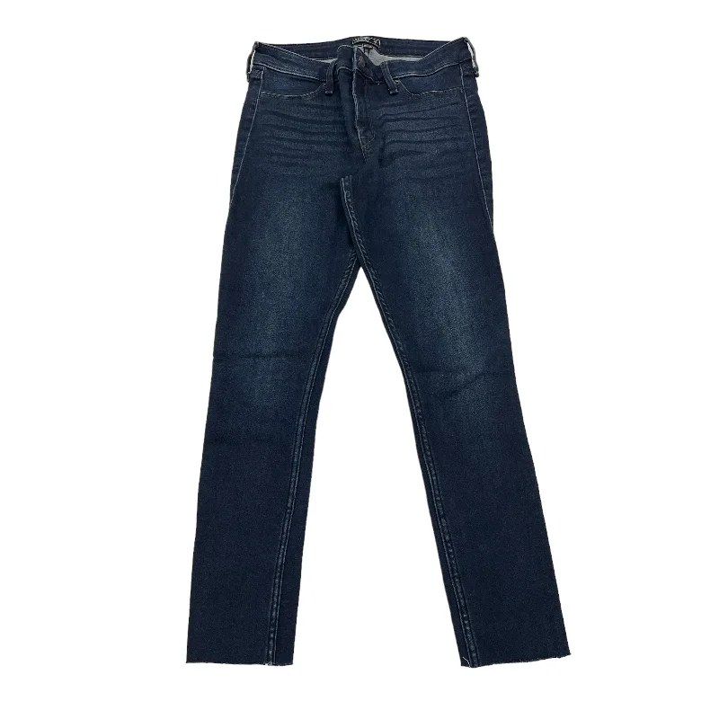 BLUE DENIM JEANS STRAIGHT by ABERCROMBIE AND FITCH Size:6