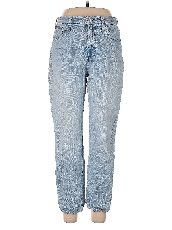 High-Rise Straight-leg Jeans in Light Wash