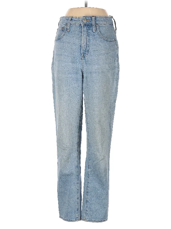 High-Rise Straight-leg Jeans in Light Wash