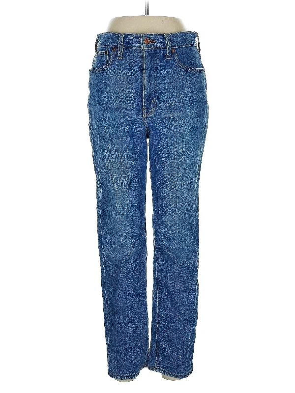 High-Rise Straight-leg Jeans in Medium Wash