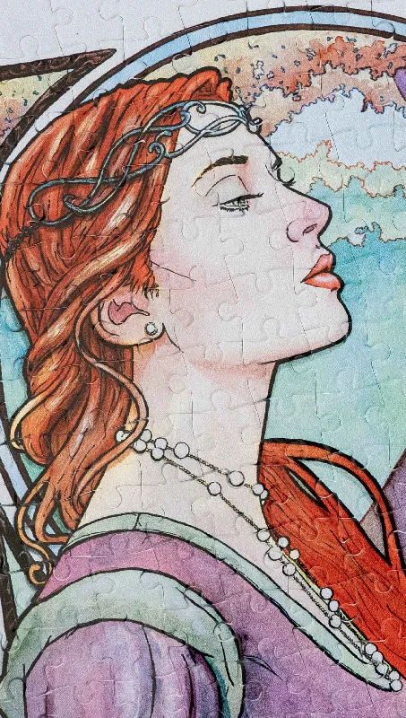 Art Nouveau 17 by Scott Christian Sava - 252 Piece Jigsaw Puzzle