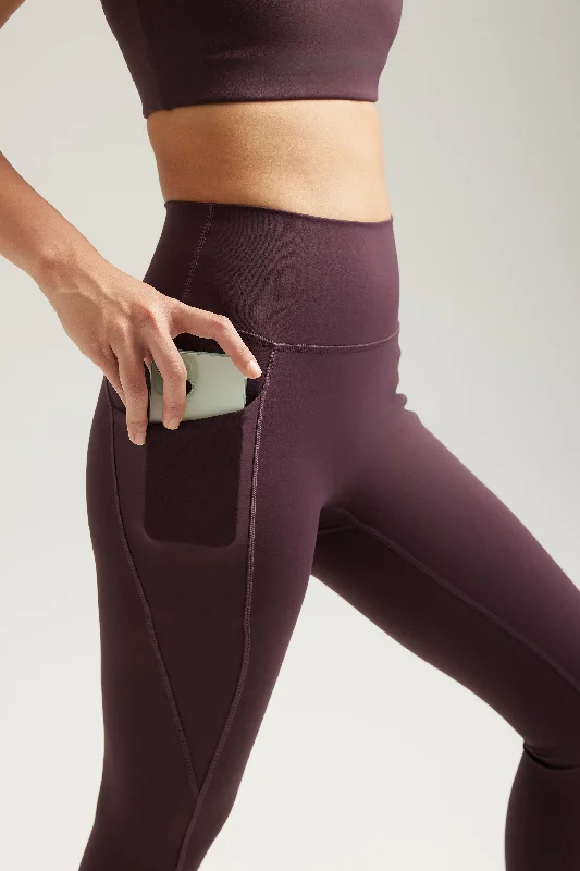 Pocket Leggings (Full 24") in Grape