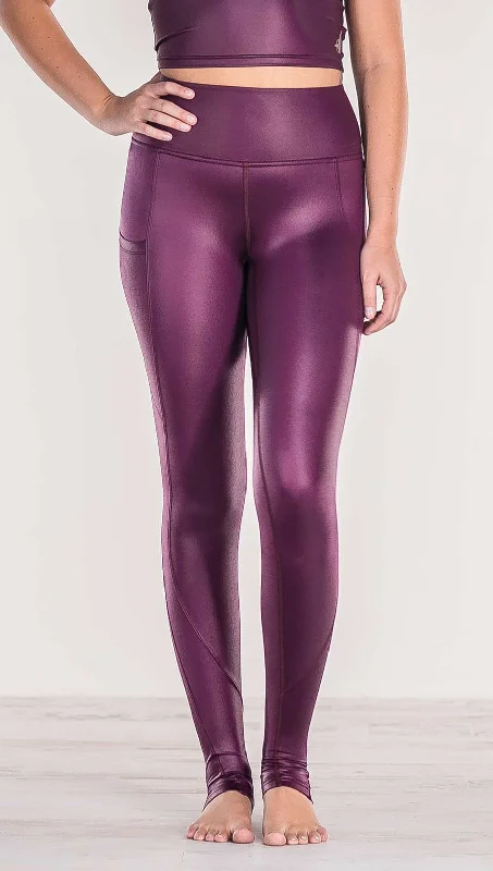 Eggplant - Full Length Luster Leggings