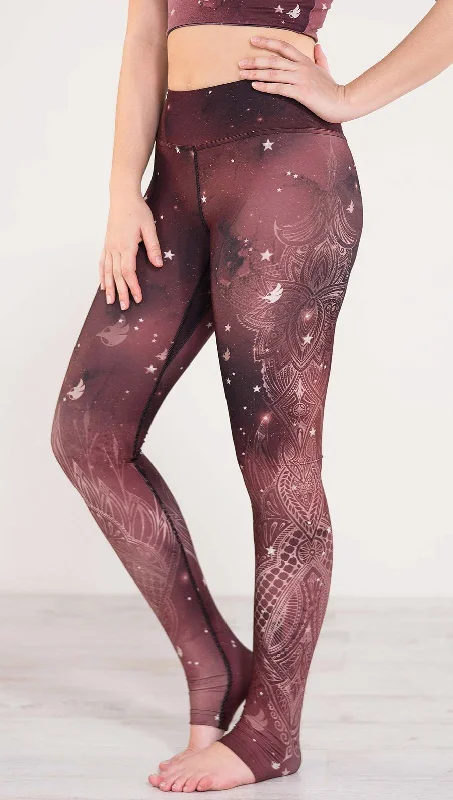 Galactic Merlot - Full Length Triathlon Leggings