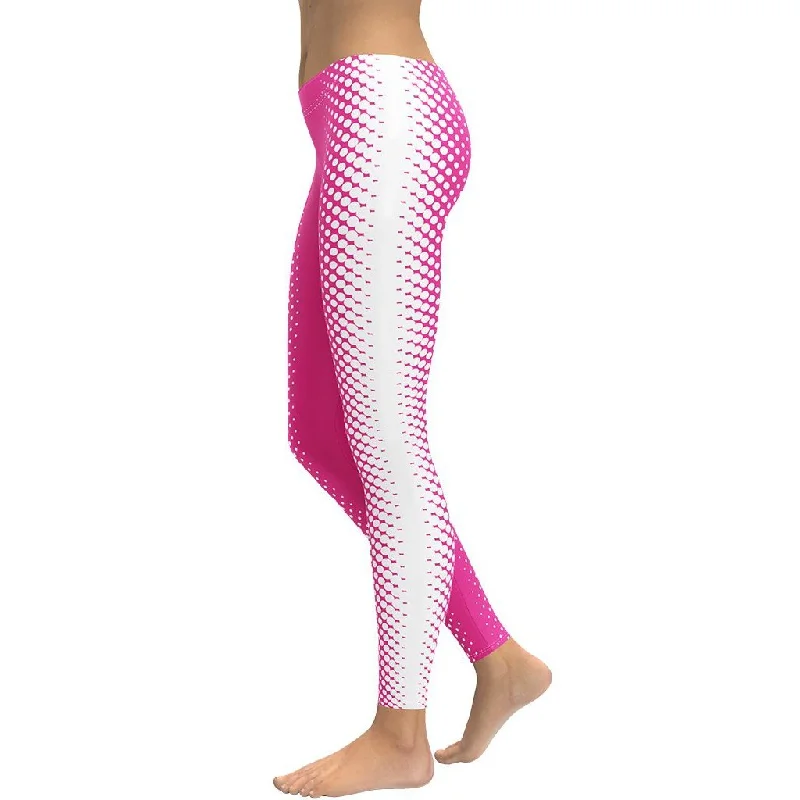 Hot Pink Optical Illusion Leggings