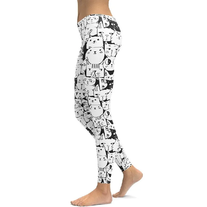 Kitty Pattern Leggings