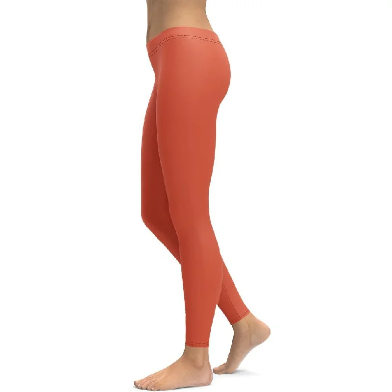 Peachy Red Leggings