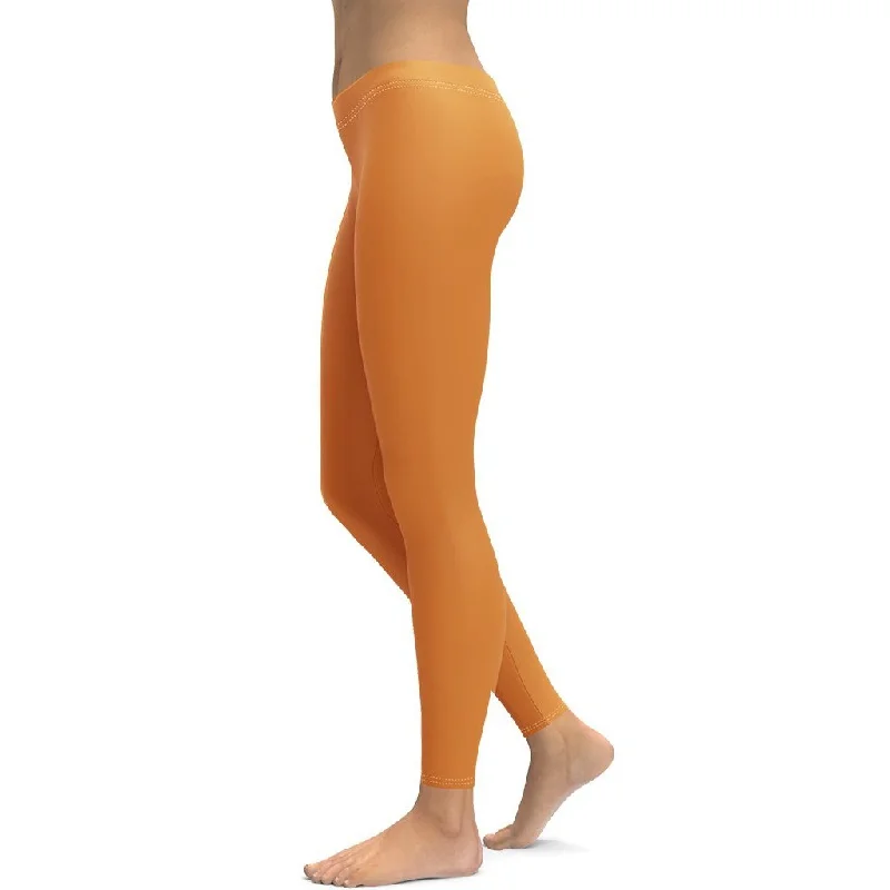 Tangerine Orange Leggings