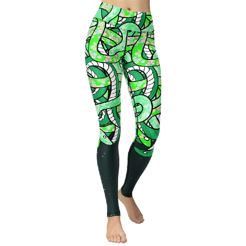 Tangled Snakes Yoga Leggings