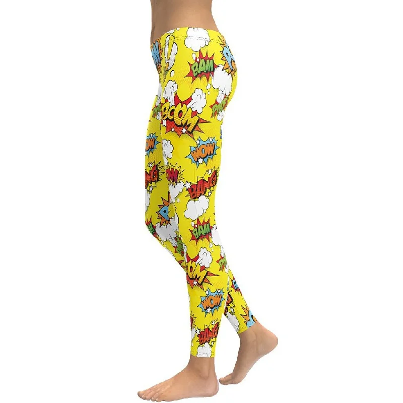 Yellow Pop Art Leggings