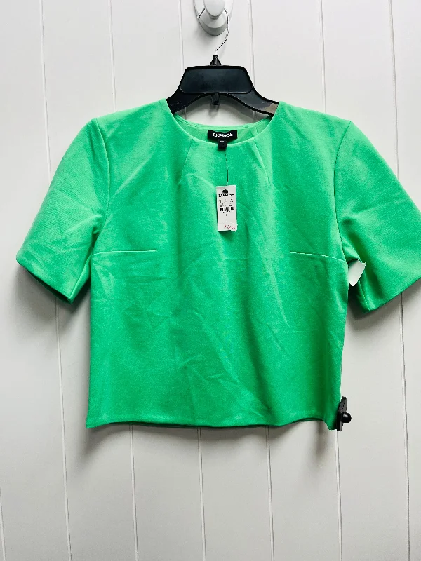 Green Top Short Sleeve Express, Size S