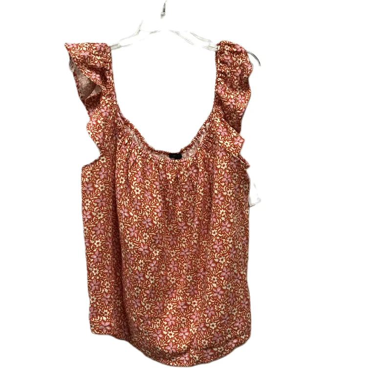 Orange Top Short Sleeve By Ann Taylor, Size: Xl