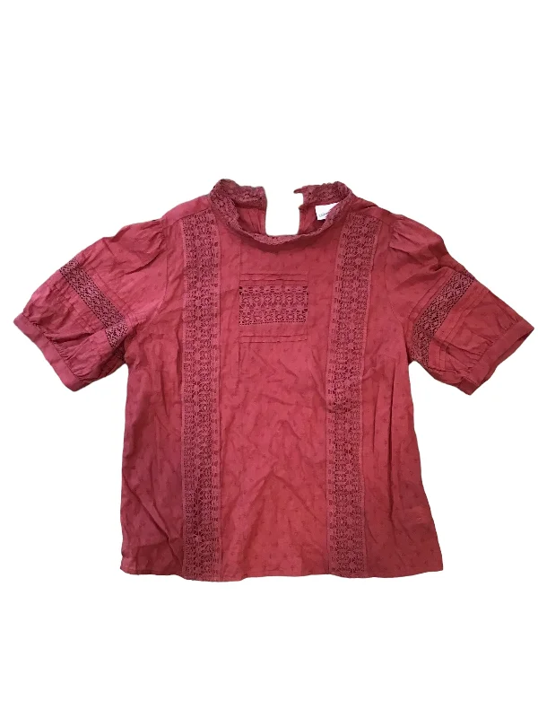 Red Top Short Sleeve Universal Thread, Size L