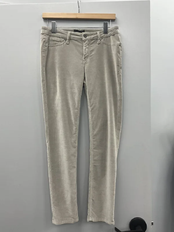 5 Pockets Velvet Pants In Stone