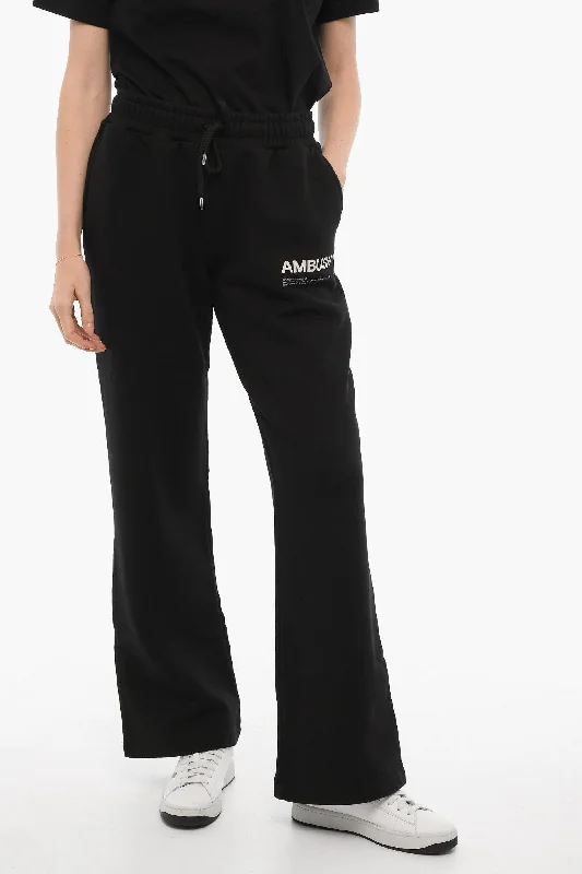 Ambush Solid Color Sweat Pants with Printed Logo