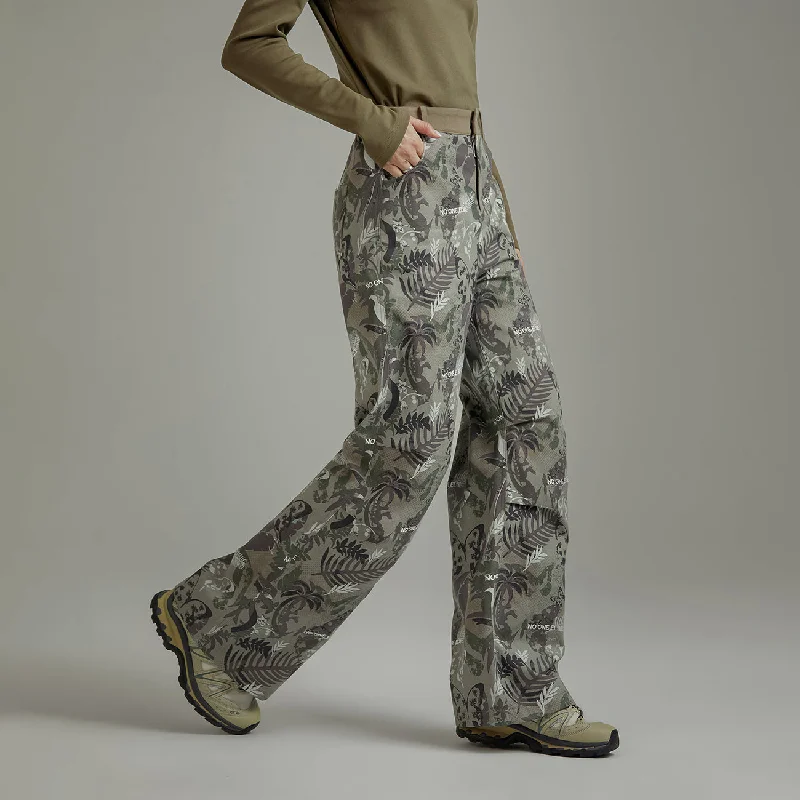 Forest Print Wide Pants