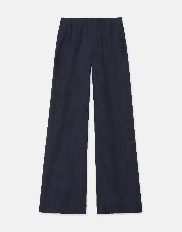 Flora Bloom Cloqu?? Jacquard Viscose Riverside Pant