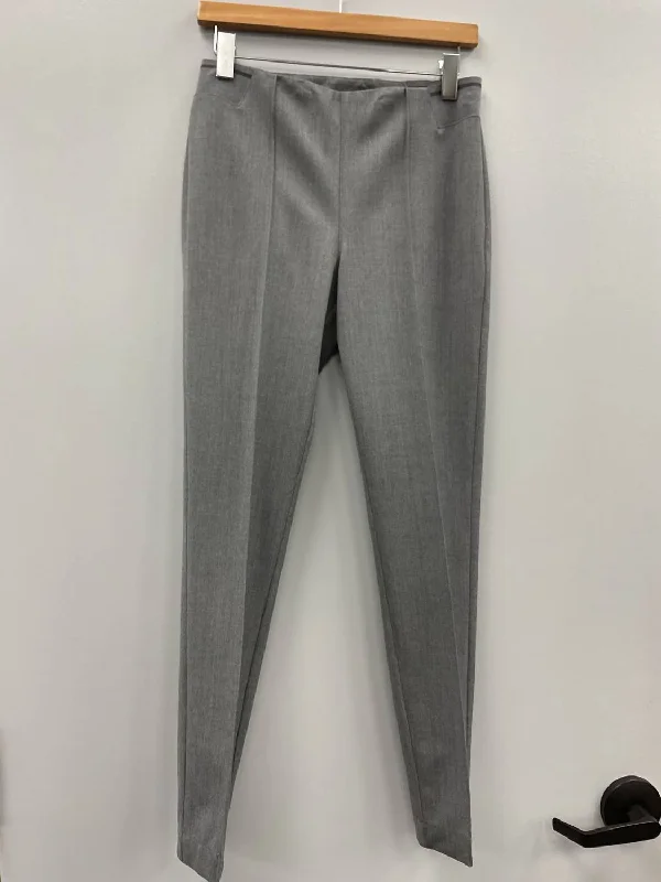 Light Grey Tapered Wool Pant