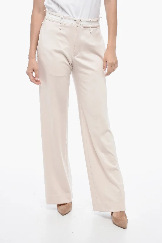 Maison Margiela MM6 Wide-leg Deconstructed Pants