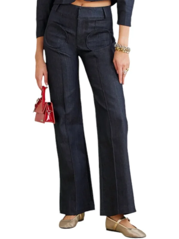 Olafur Denim Pants In Dark Blue