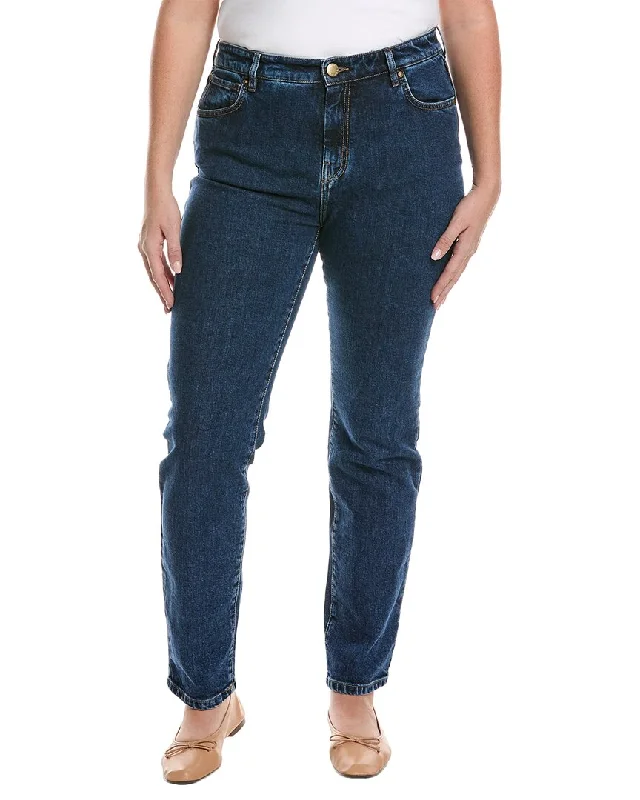 Weekend Max Mara Plus Ostile Blue Cropped Cigarette Jean